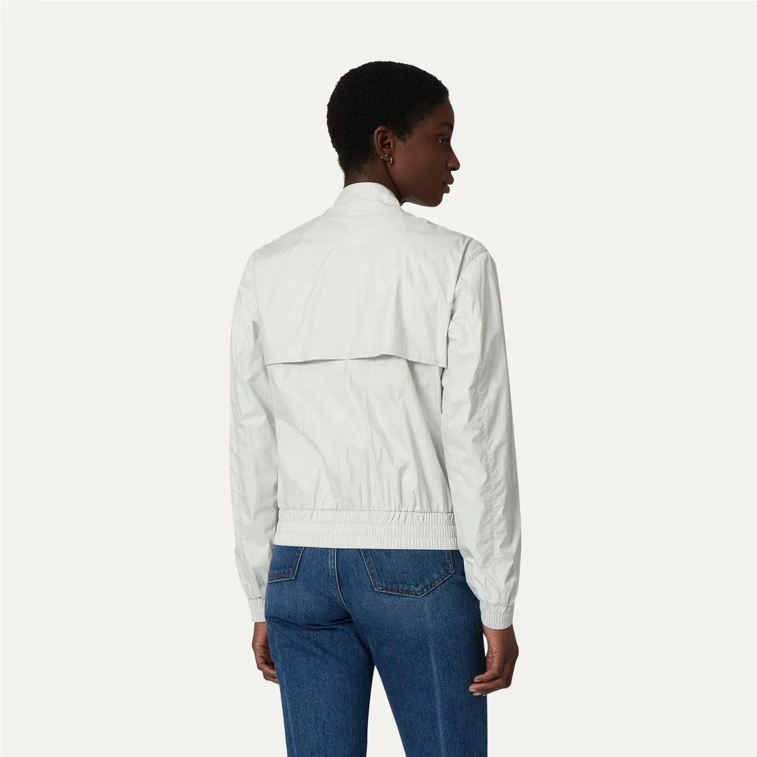 K-Way Amaurette Iridescent geaca femei alba scurta