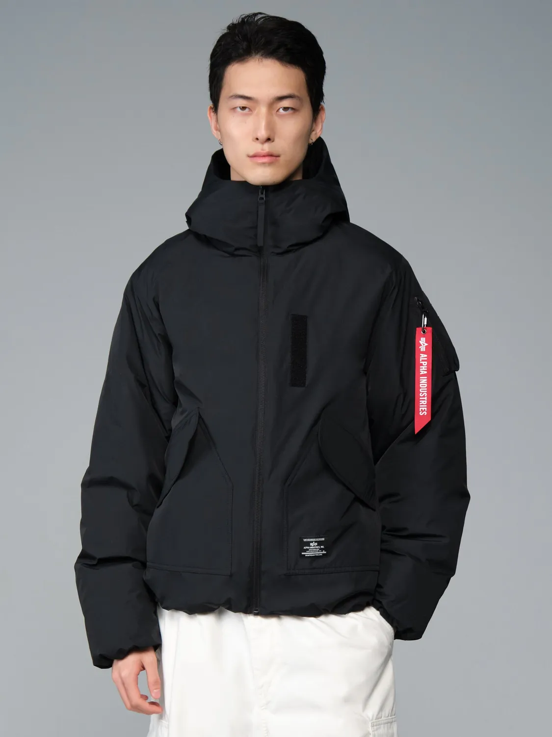 Alpha Industries Lee parka neagra captuseala matlasata