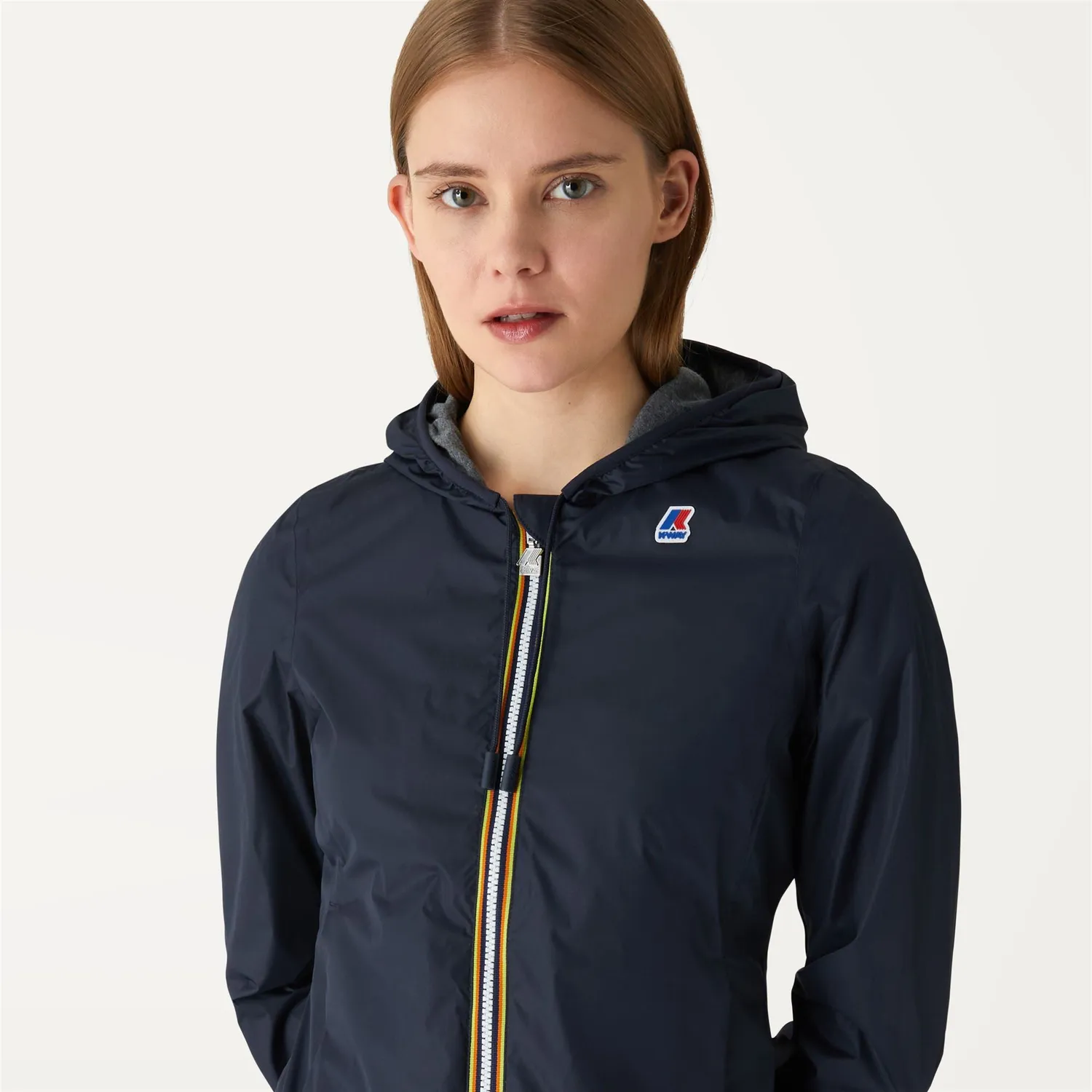 K-Way Lily Poly Jersey geaca dama albastru impermeabila