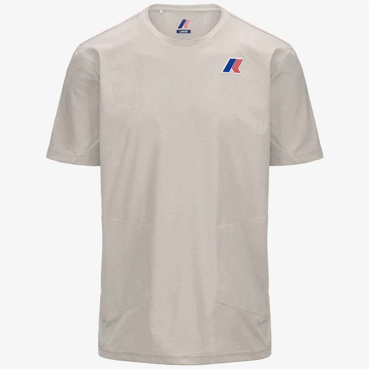 K-Way Seril LF tricou unisex bej cu buzunare