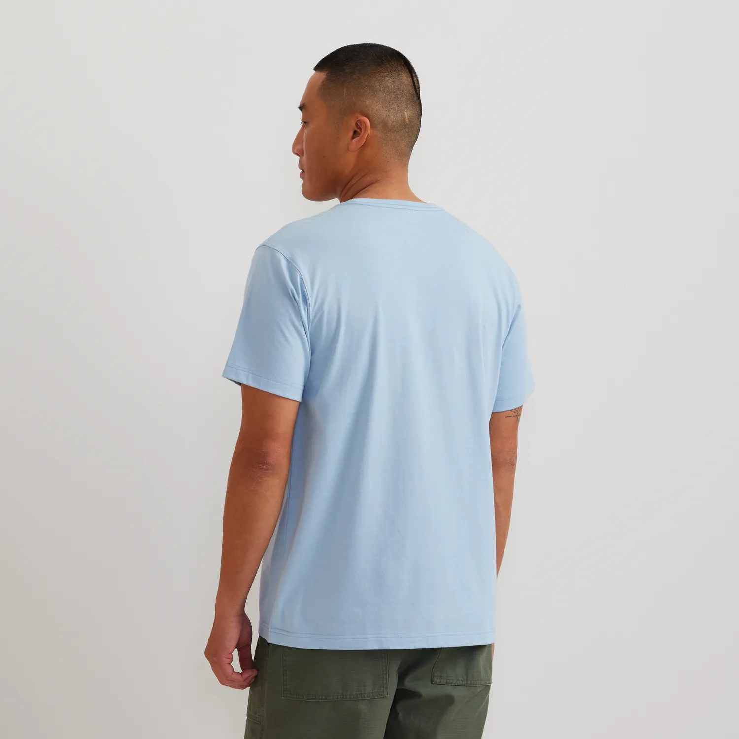 Eddie Bauer EB Boat tricou barbati Slate Blue bumbac