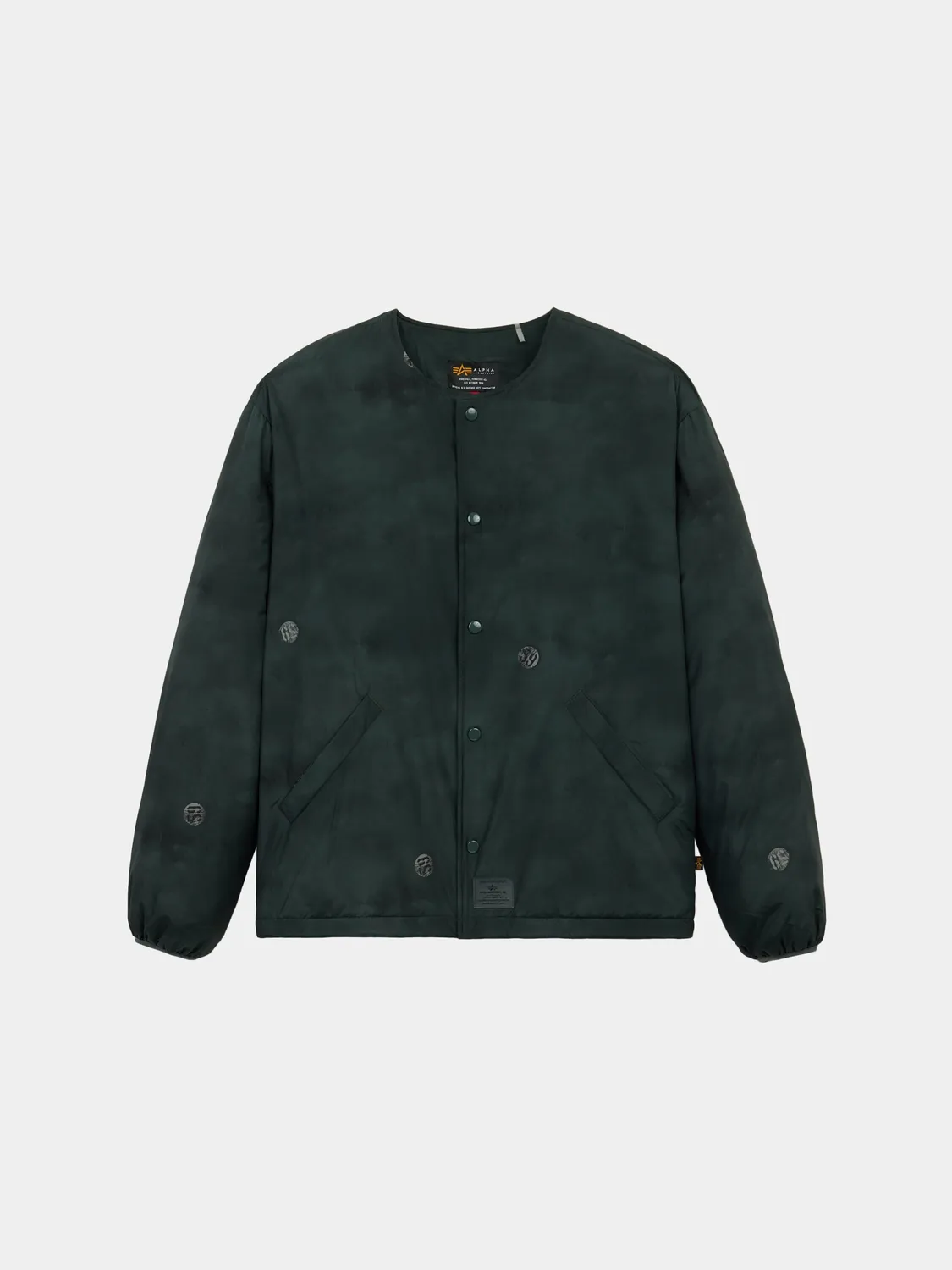 Alpha Industries Reed Vintage Print liner geacă Deep Forest rezistentă