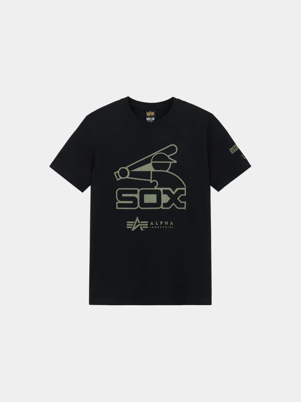 Alpha Industries Chicago White Sox tricou negru bumbac