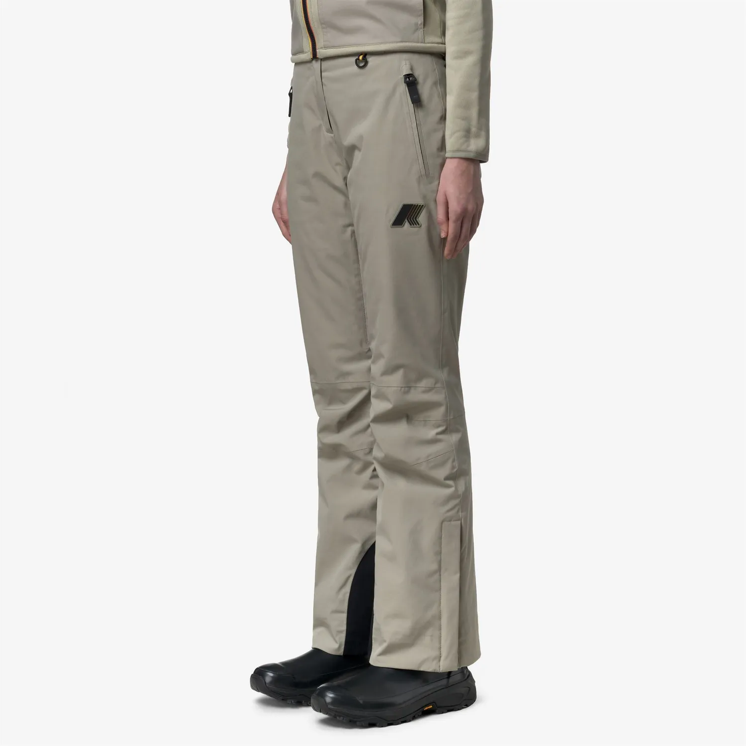 K-Way Lura 2L Twill pantaloni schi dama Green Oak impermeabili