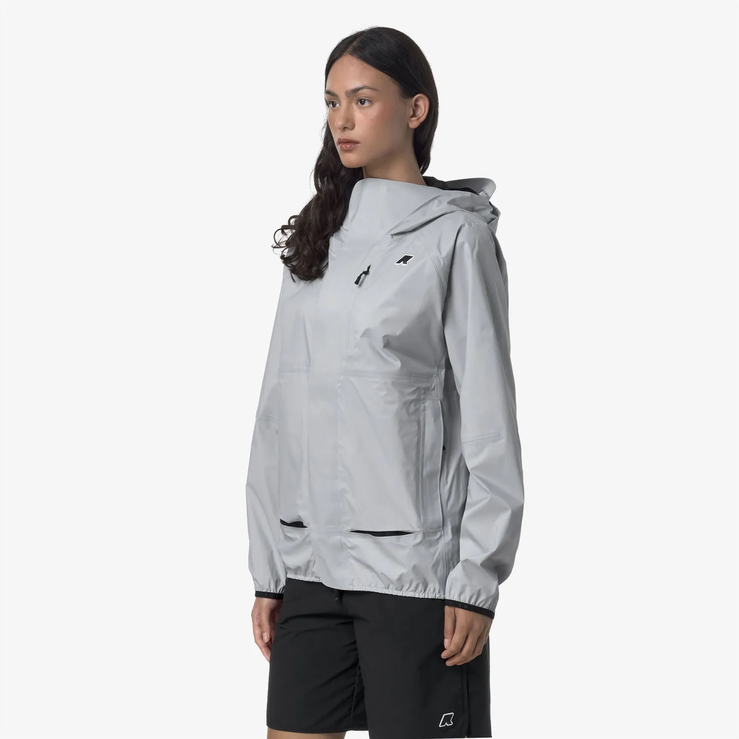 K-Way Roche geaca unisex gri impermeabila 10000 mm
