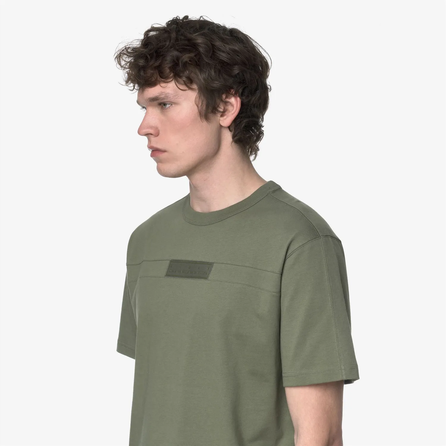 K-Way Fantome tricou barbati verde bumbac greu