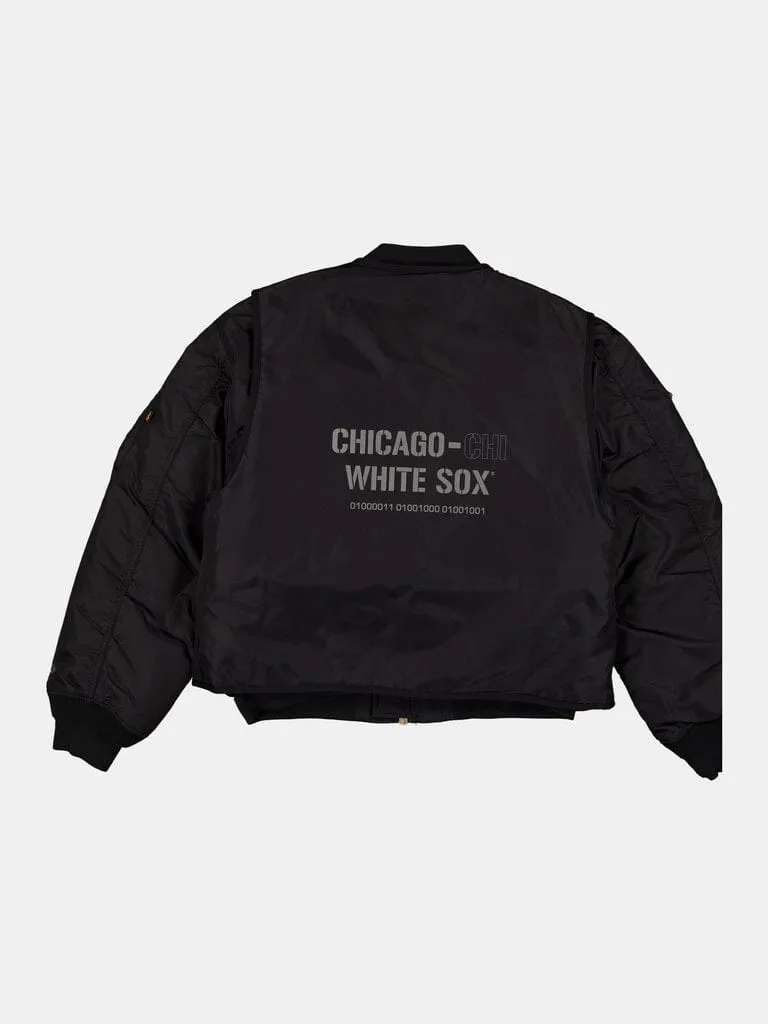 Alpha Industries MA-1 White Sox geaca bomber cu vesta