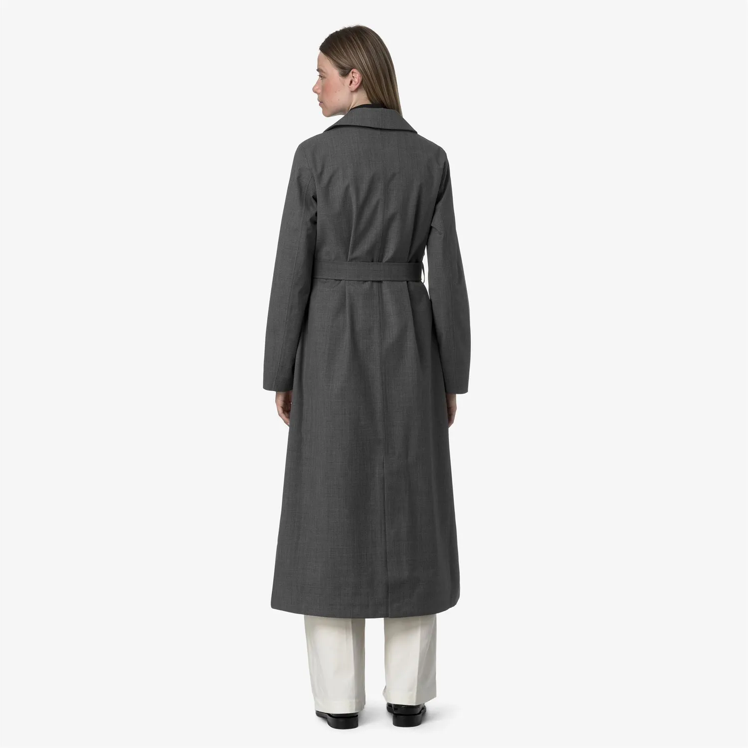 K-Way Jorance 3L Wool Grisaille palton lung gri vesta