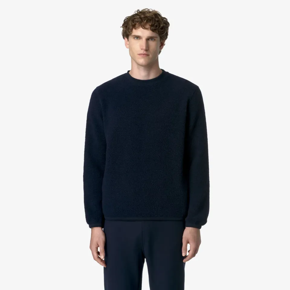 K-Way Eround Wool Fleece pulover albastru lana