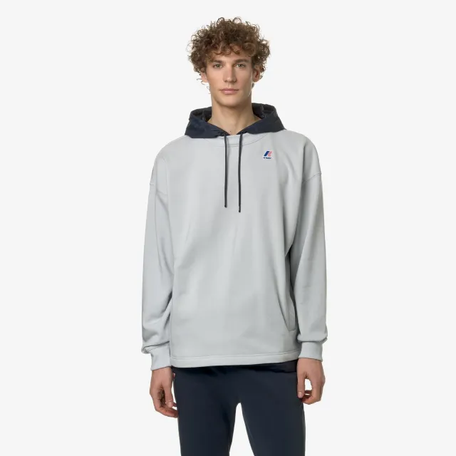 K-Way Le Vrai Donatien hanorac fleece gri cu gluga