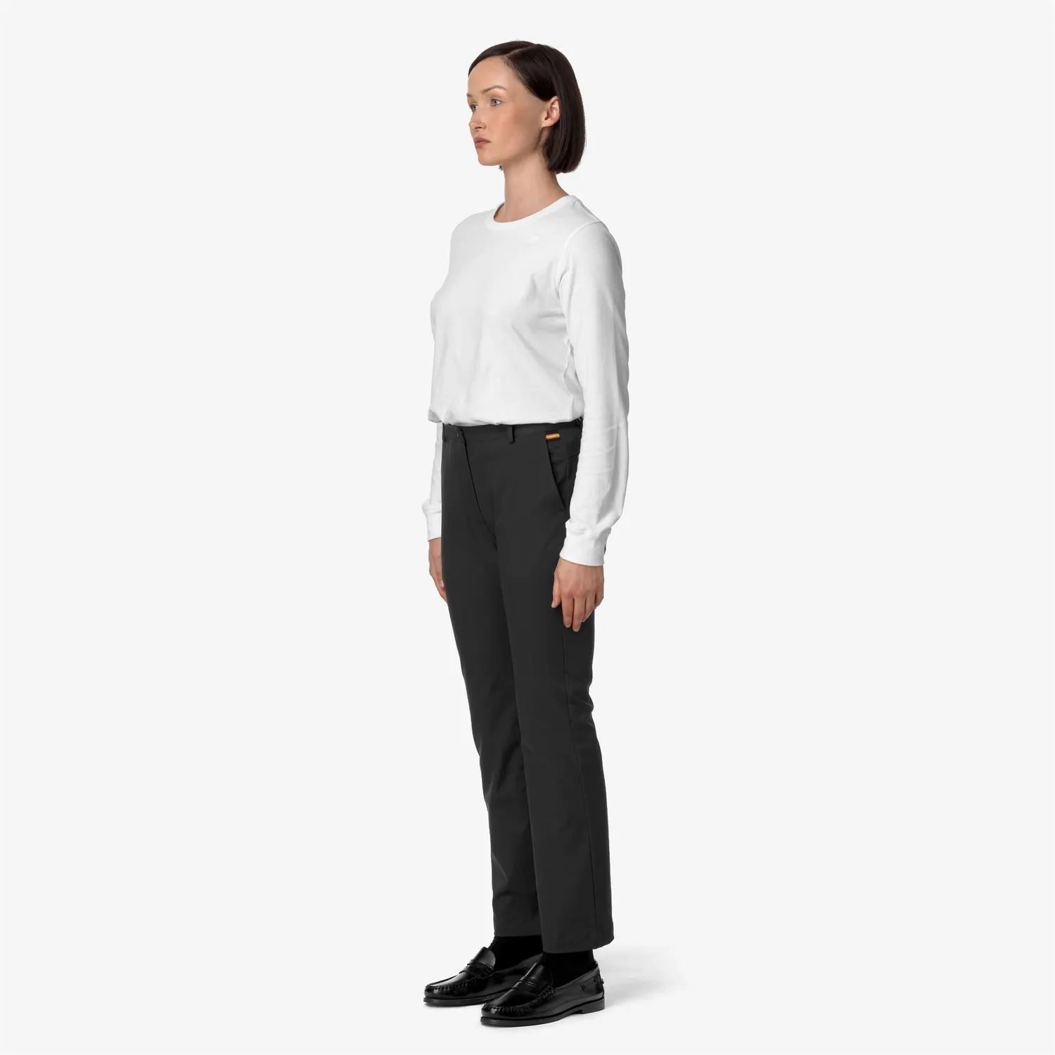 K-Way Elaise Twill Peach pantaloni dama Black Pure chino