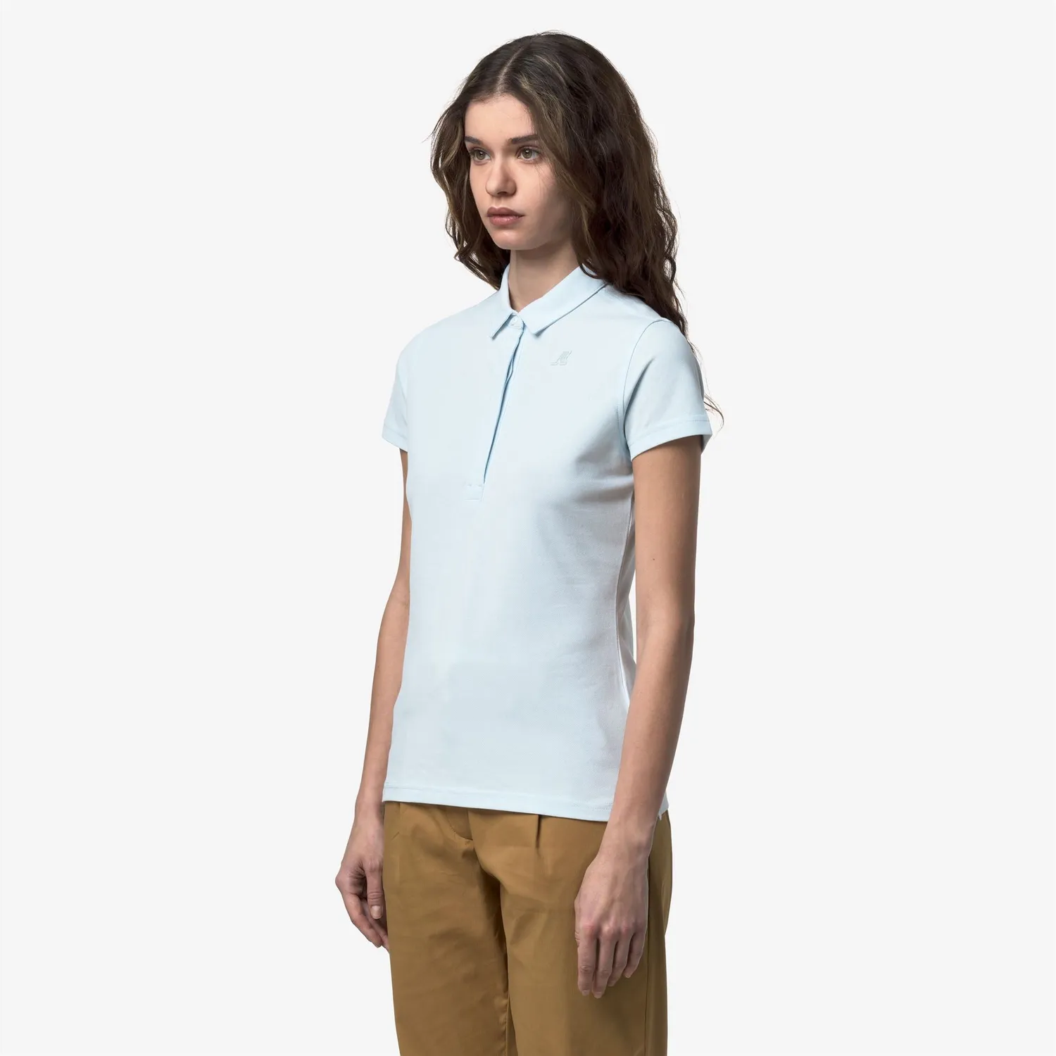 K-Way Amedea K1127GW polo damă albastru bumbac