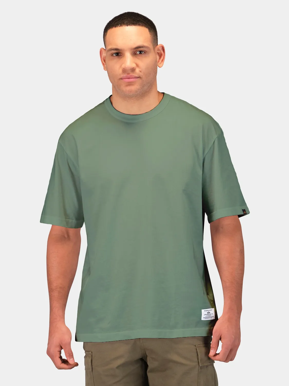 Alpha Industries Relaxed Short Sleeve Tee tricou bumbac Moss