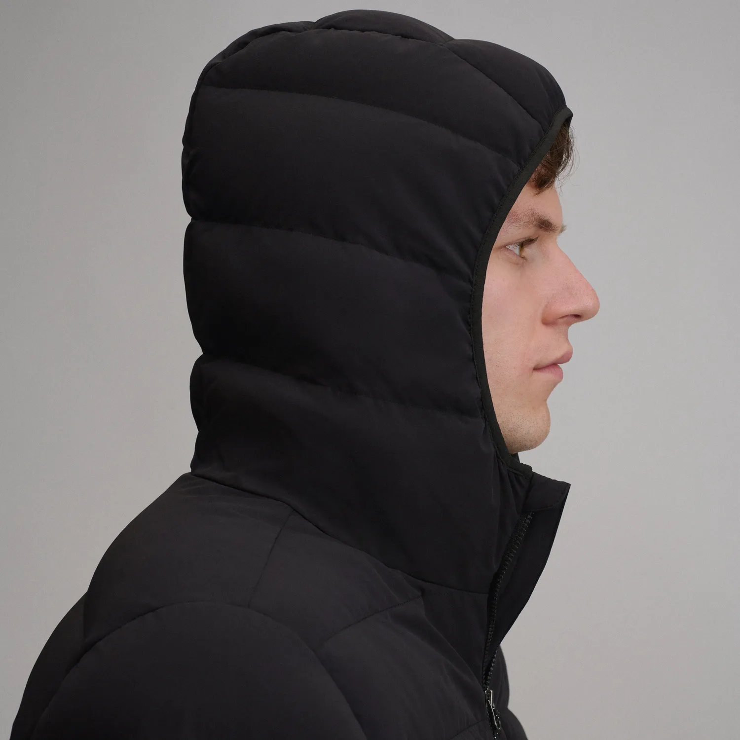 Eddie Bauer EB Stretch geaca barbati negru puf 650