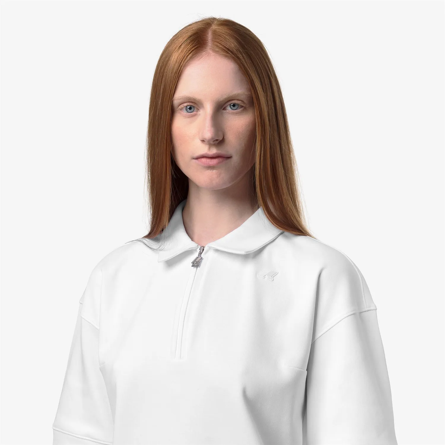K-Way Lozany Interlock polo damă alb sport