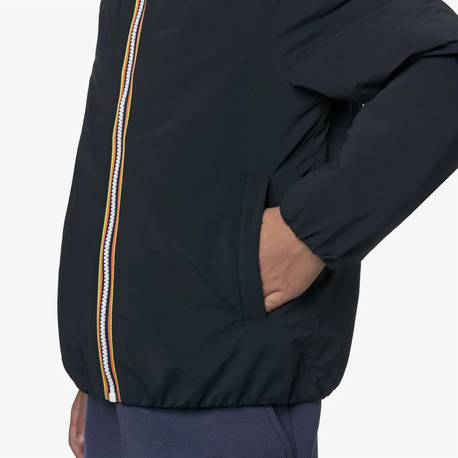 K-Way Jack Plain Warm geaca baieti albastru calduroasa