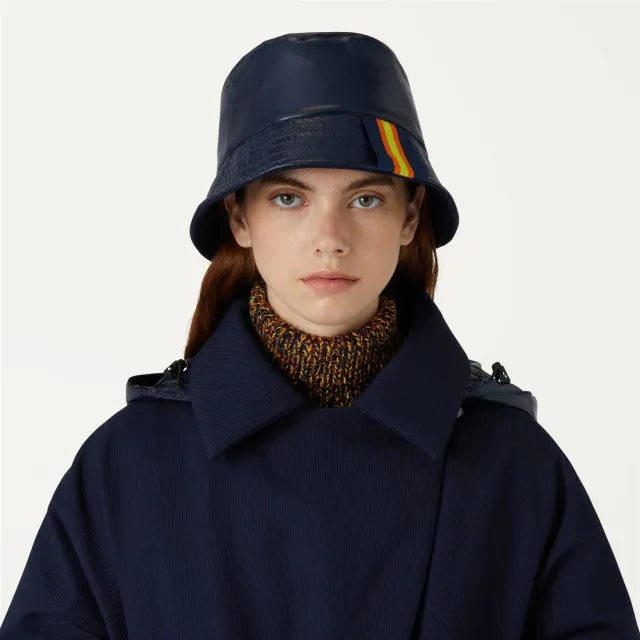 K-Way Pascalle Wool pălărie albastră reversibilă lână