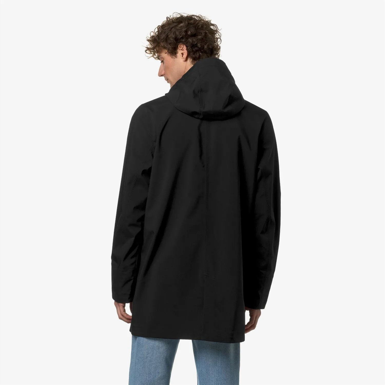 K-Way Tommy Bonded parka barbati neagra impermeabila