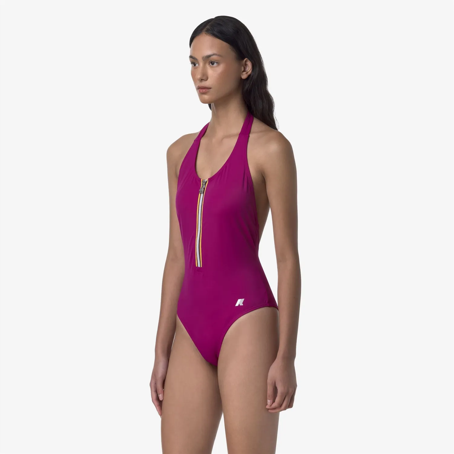 K-Way Sylvie Beach costum baie dama fucsia