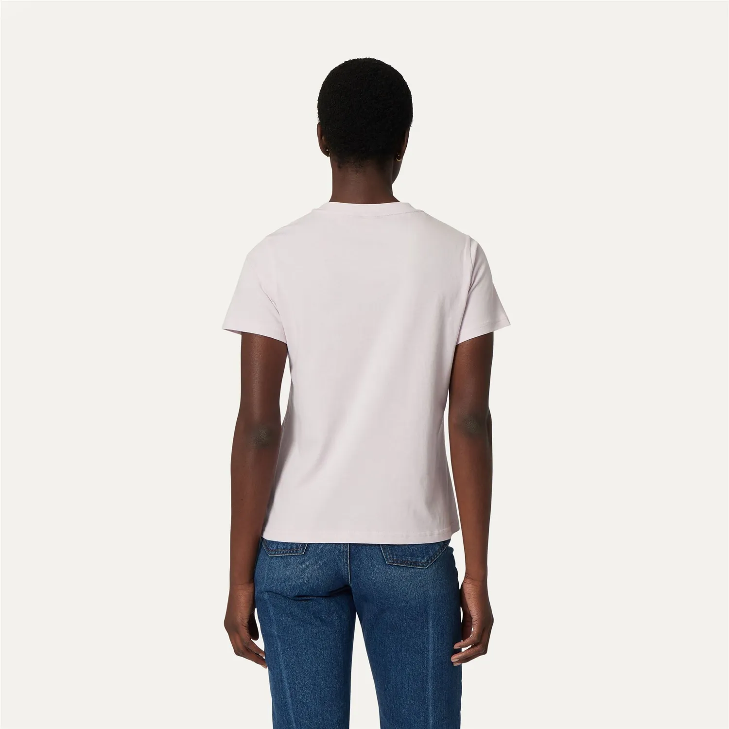 K-Way Amal tricou dama roz cu decolteu in V