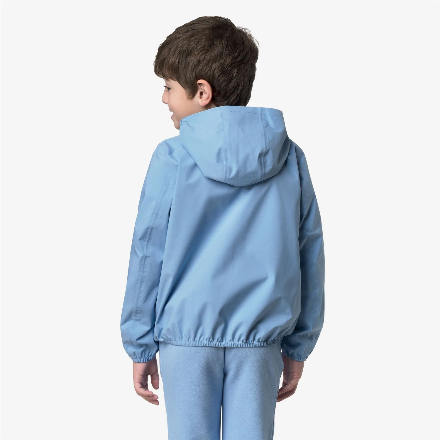 K-Way Jack Stretch Dot geaca baieti albastru Cielo impermeabila