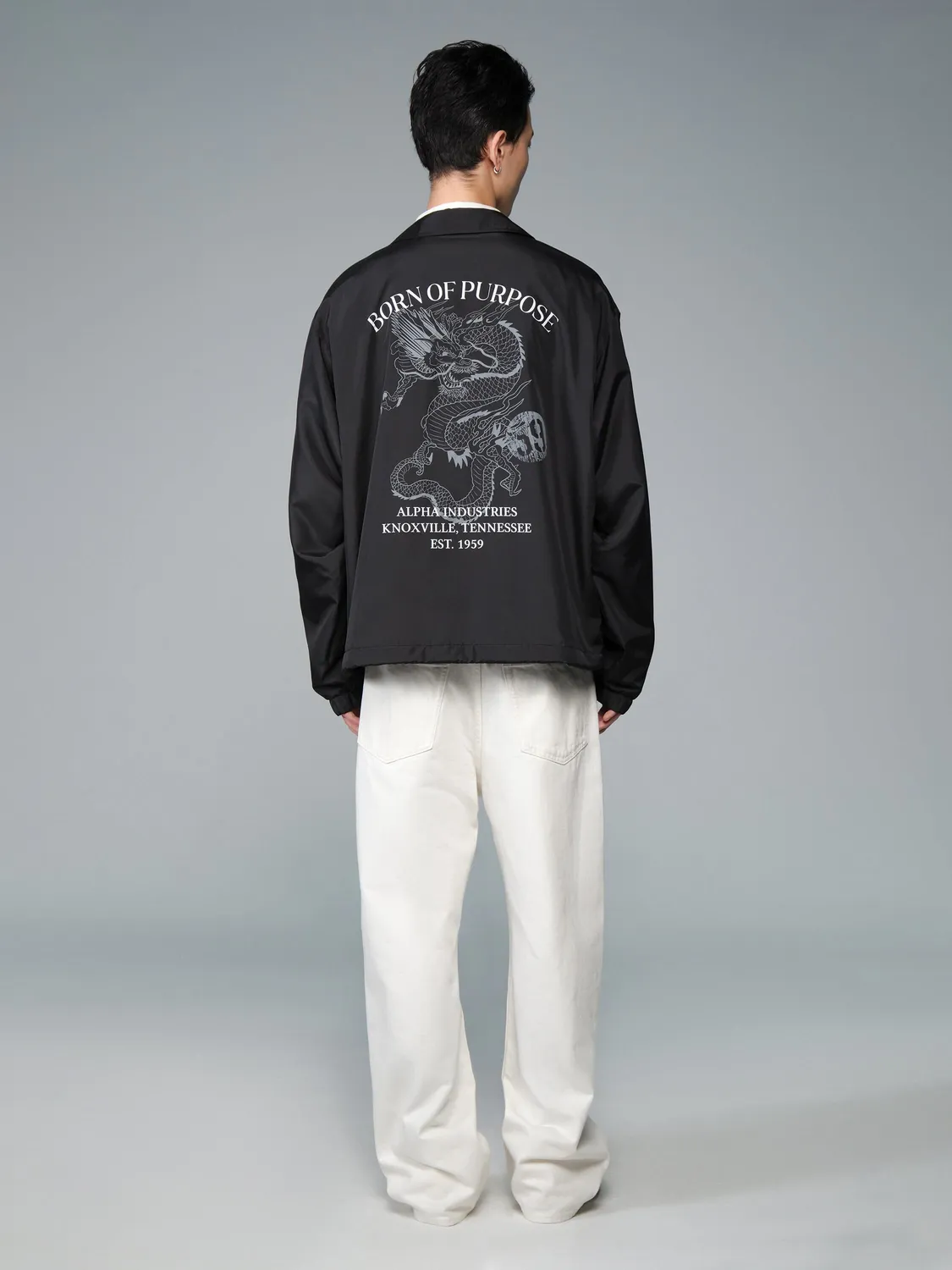 Alpha Industries Hampton Relaxed Fit Coaches Dragon geaca neagra