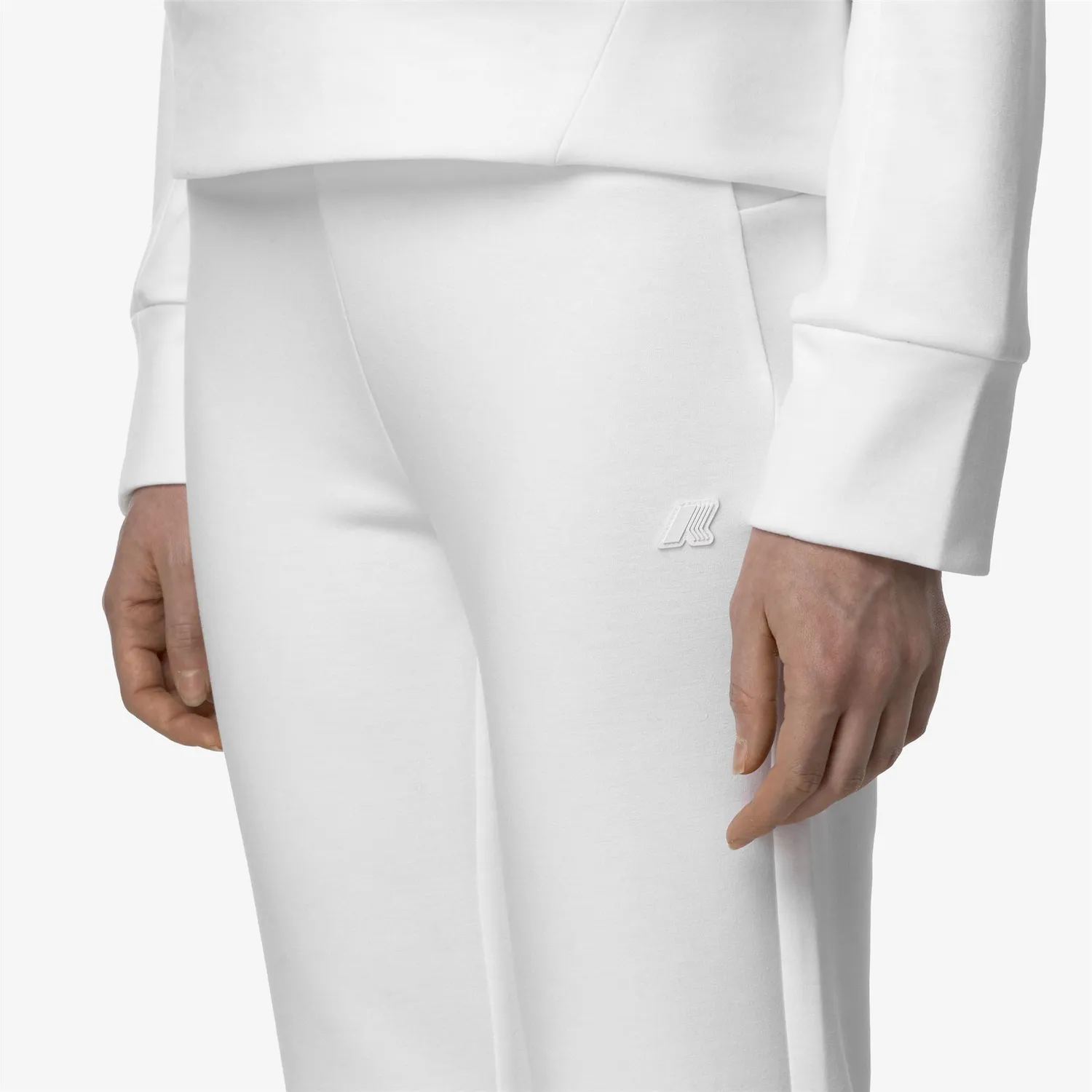 K-Way Jenny Light Spacer pantaloni sport dama albi comozi
