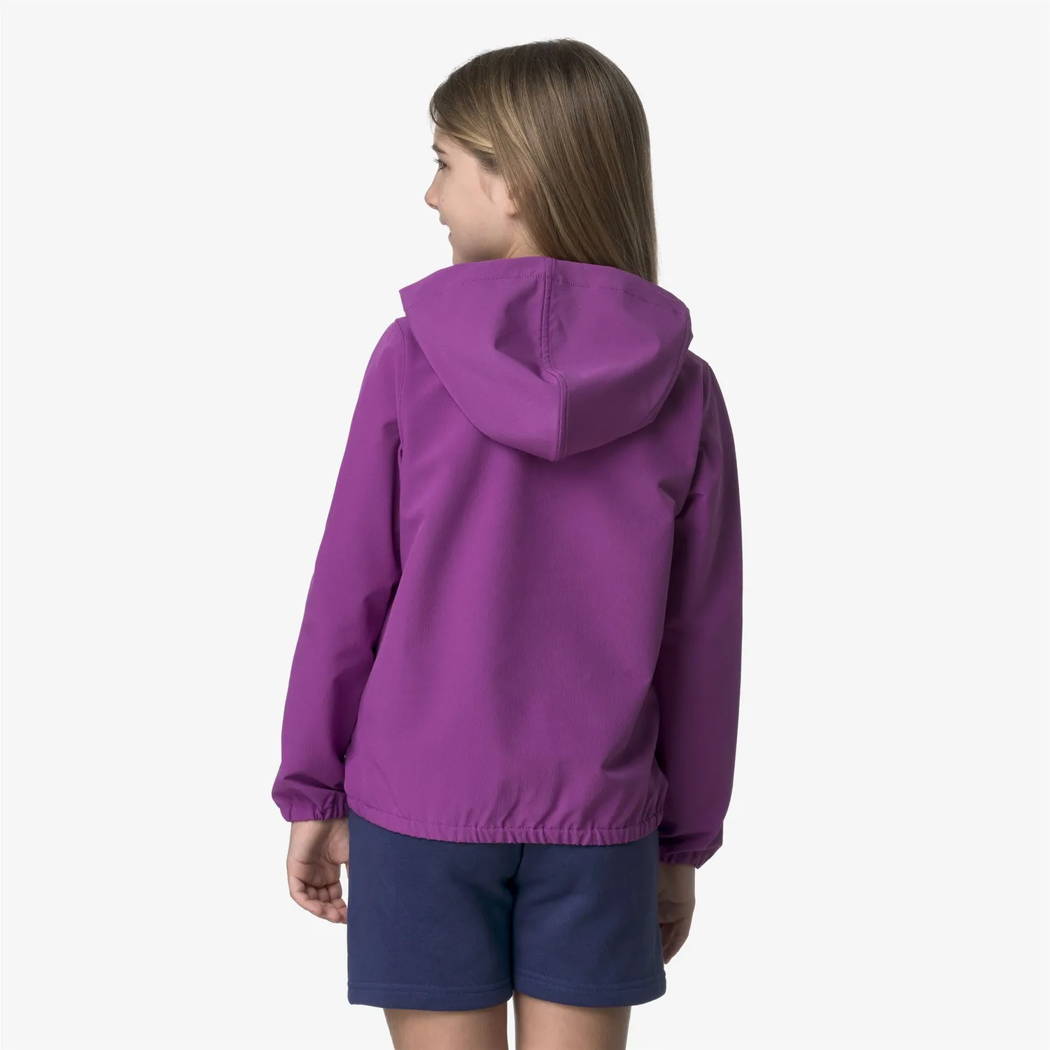 K-Way Le Vrai Gareth hanorac fleece violet cu gluga