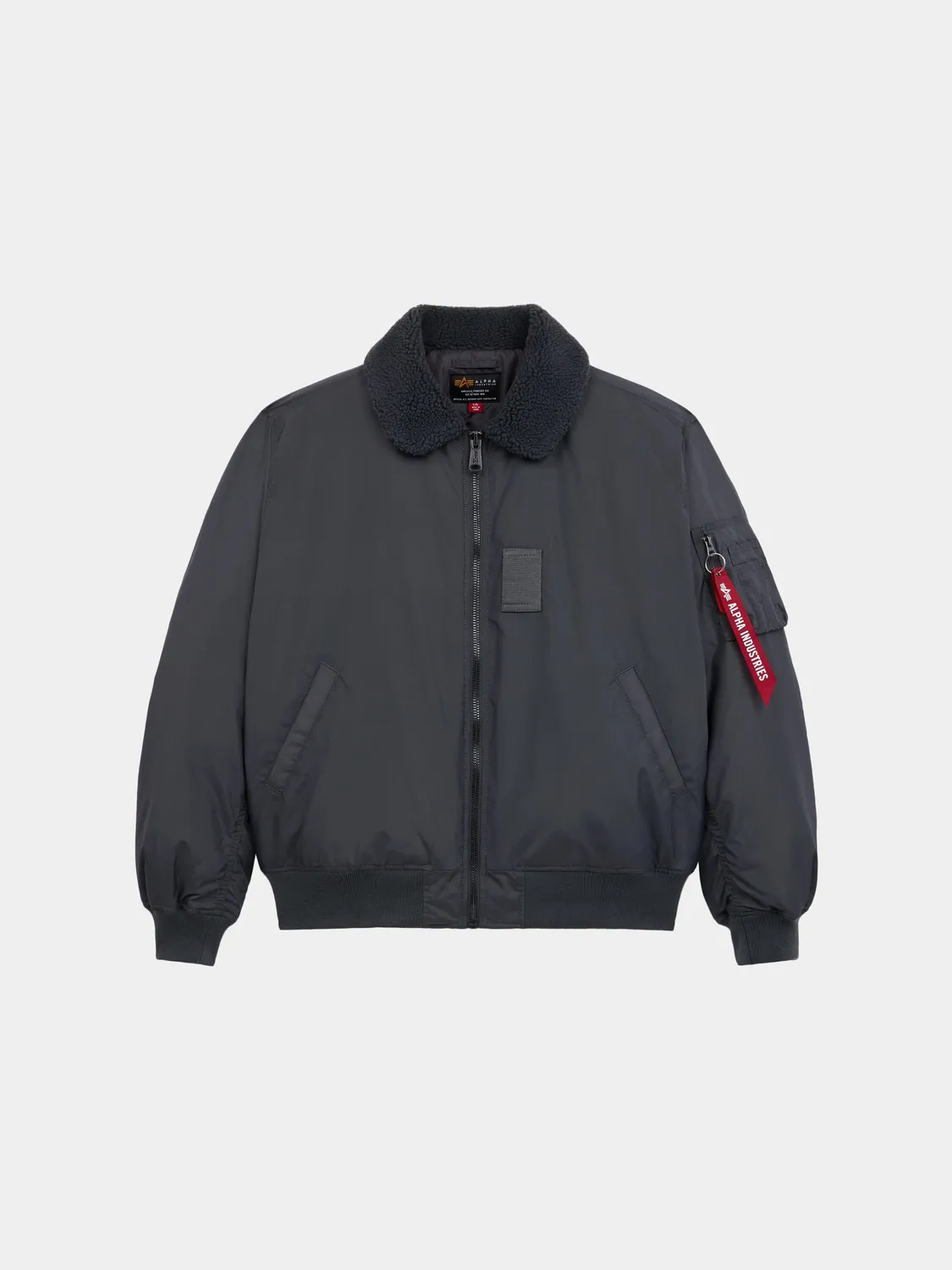 Alpha Industries B-15 Oxford geacă bomber Black groasă
