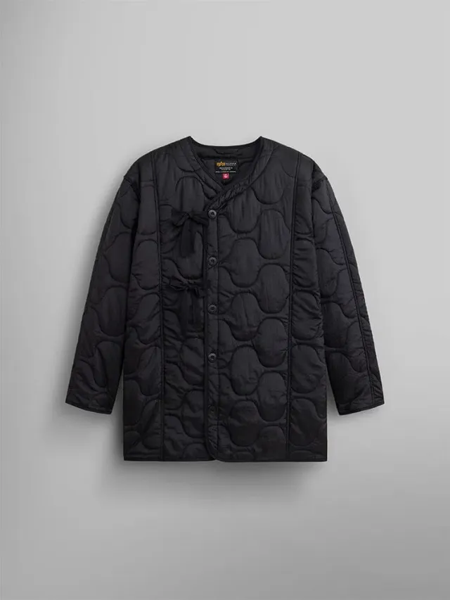 Alpha Industries Quilted palton liner lung negru