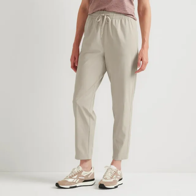 Eddie Bauer Departure Tie-Front pantaloni dama negri UPF 50+