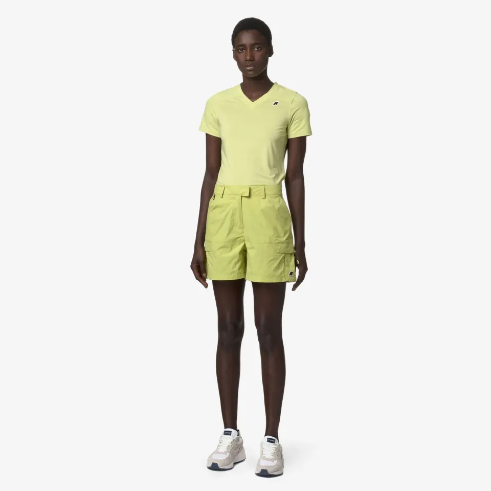 K-Way Argalps shorts dama verde telina cargo