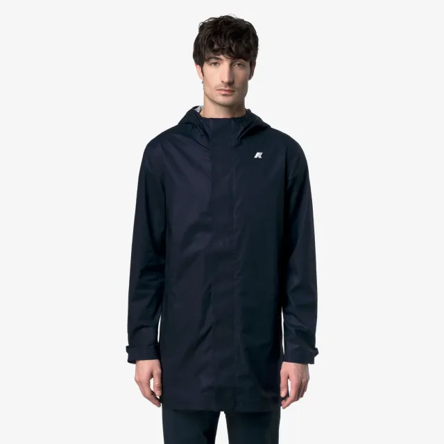 K-Way Tommy Cotton 3Layers palton Blue Depth