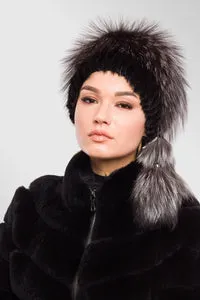Mareus Fabrica de Blanuri Grey Frost 86 căciulă vulpe-nurcă damă
