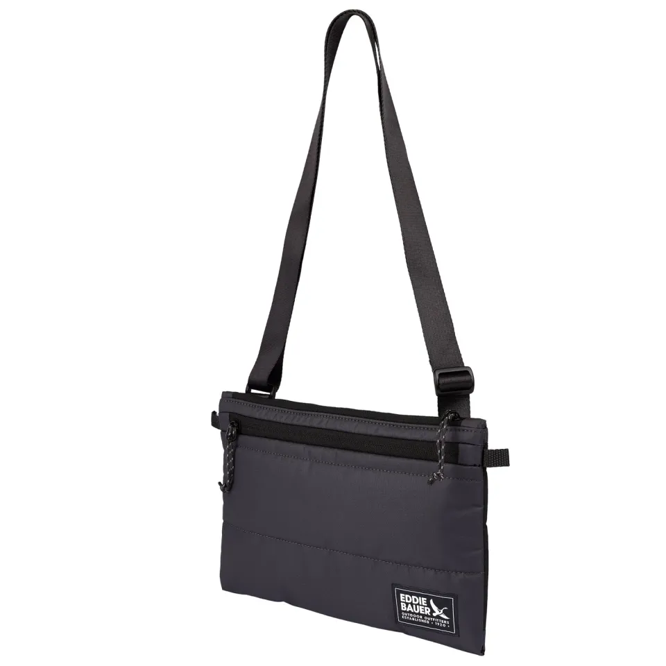 Eddie Bauer Ripstop Puffer geanta crossbody Carbon nailon