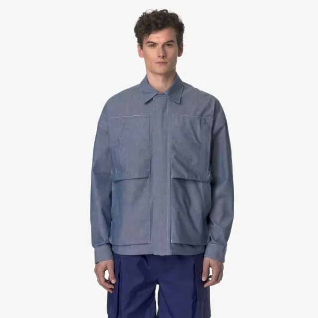 K-Way Kayel K1141WW geaca barbati chambray verde 3 straturi