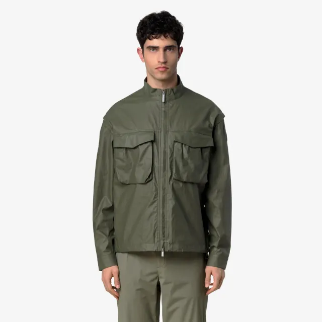 K-Way Orian Natural Blend geaca barbati verde cerata