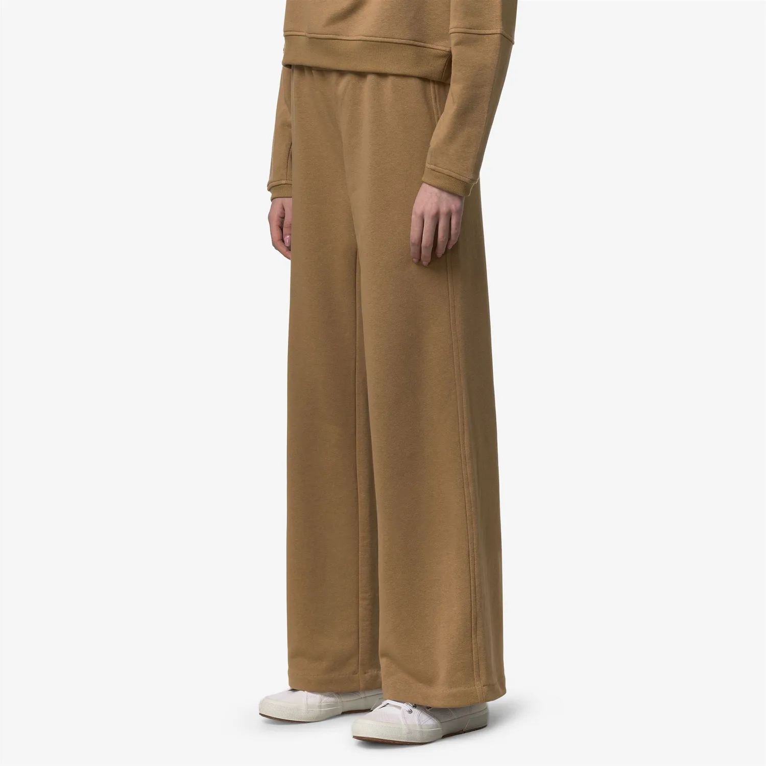 K-Way Loyre Poly Cotton pantaloni dama maro fleece