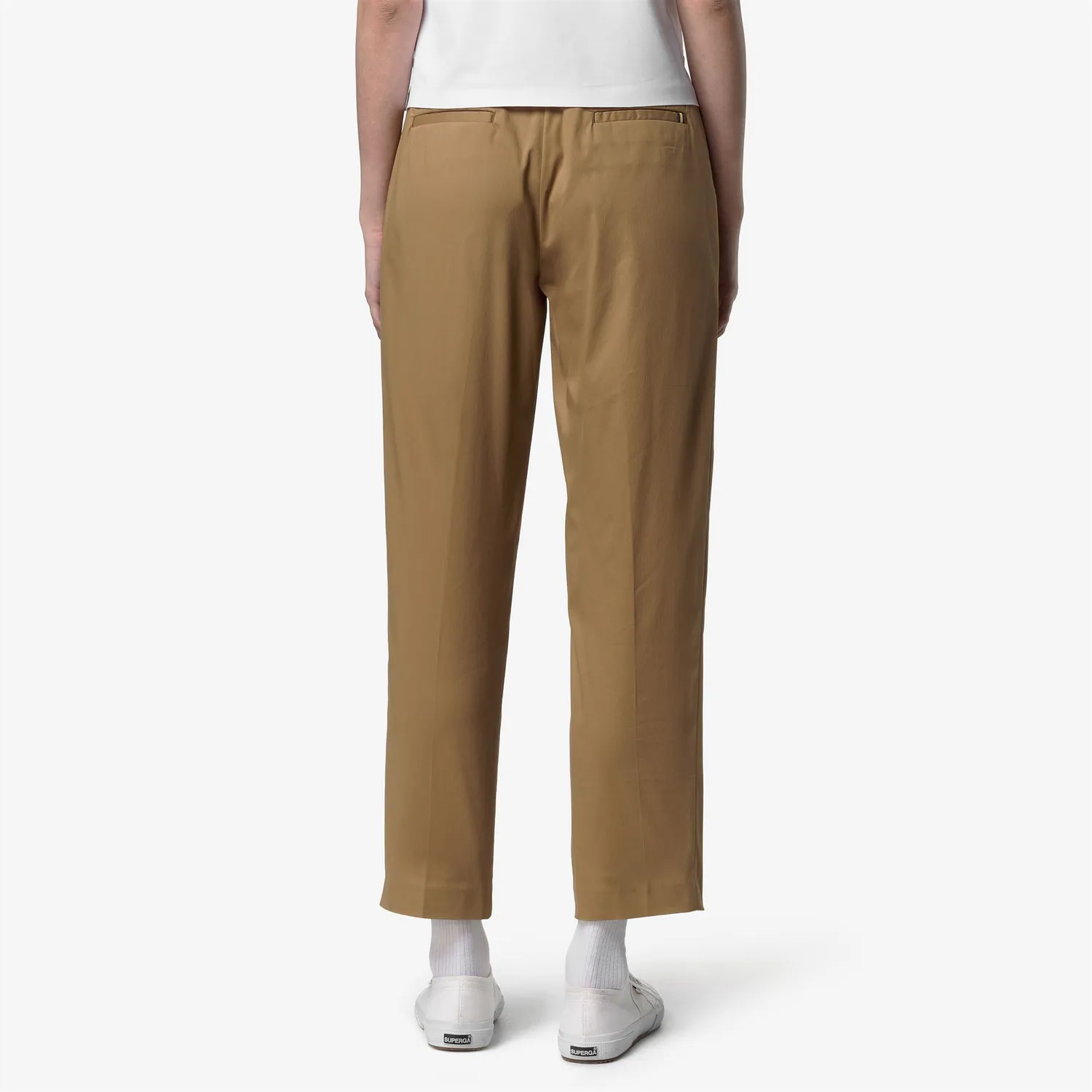 K-Way Eyre Twill Tech Golf pantaloni chino maro