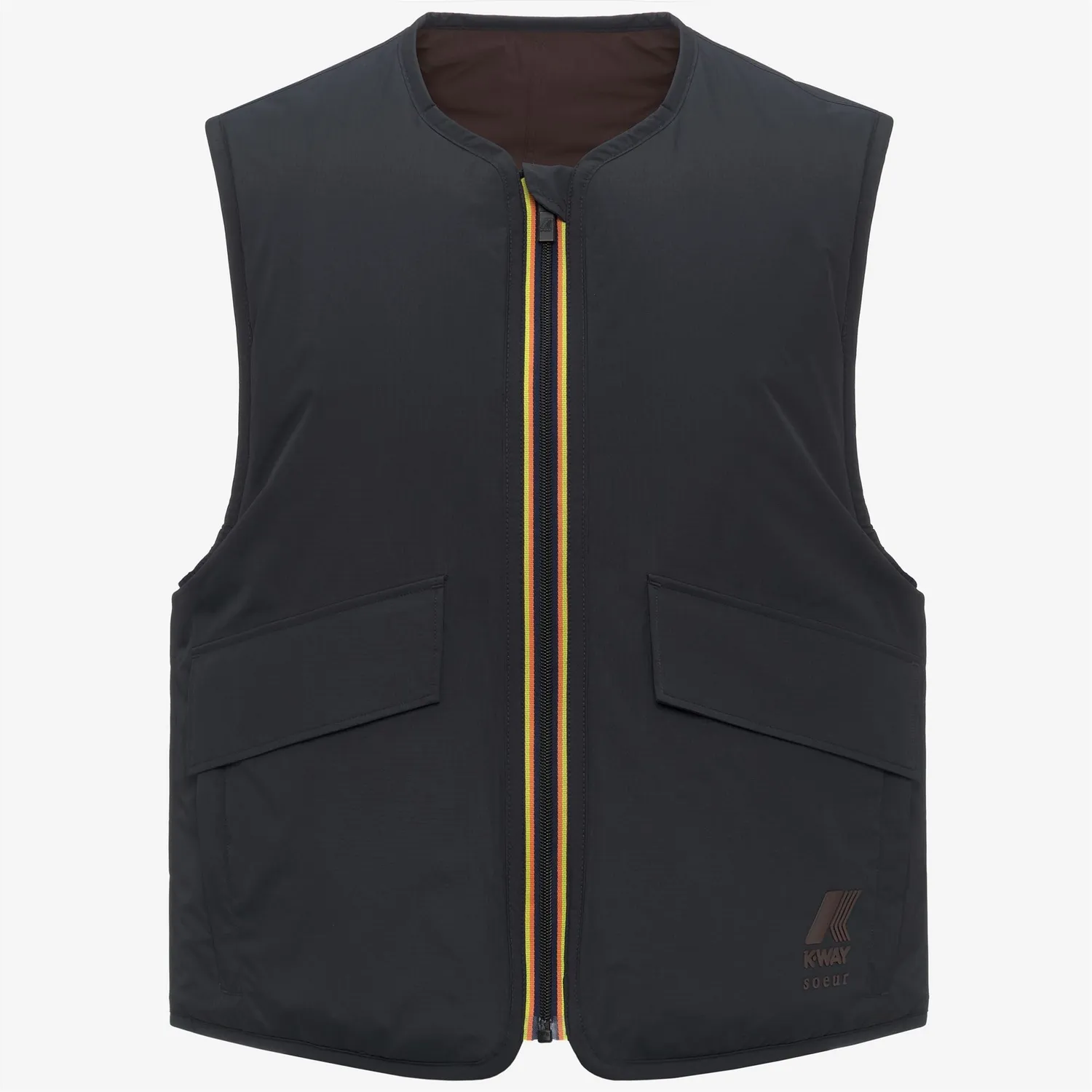 K-Way Le Vrai Wes Padded Soeur vesta dama negru usoara