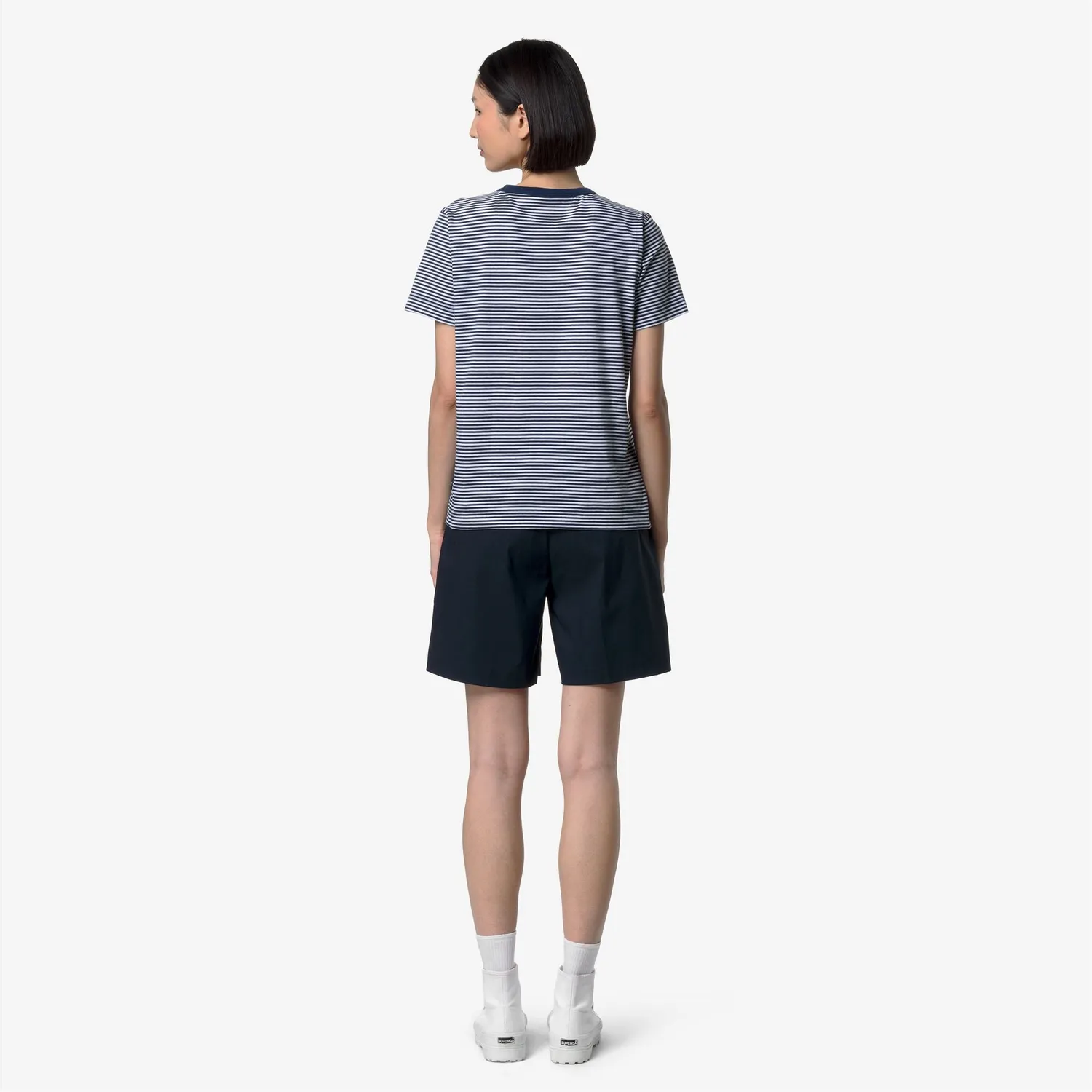 K-Way Elodie K6127RW tricou dama dungi bumbac