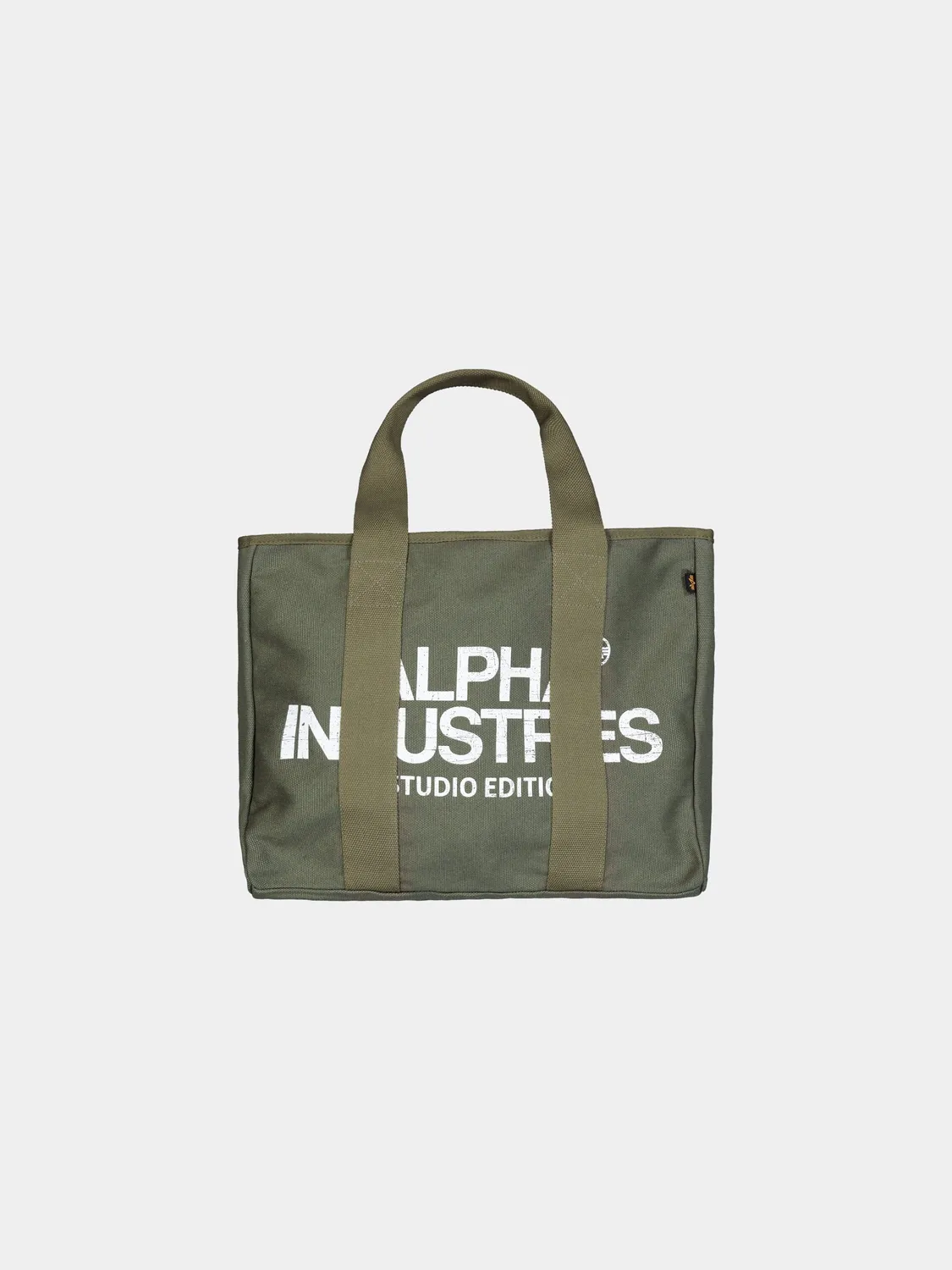 Alpha Industries Studio Tote geanta neagra bumbac 22L