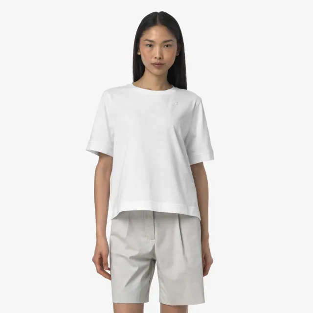 K-Way Selune tricou damă alb bumbac