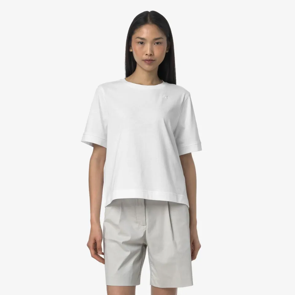 K-Way Selune tricou damă alb bumbac