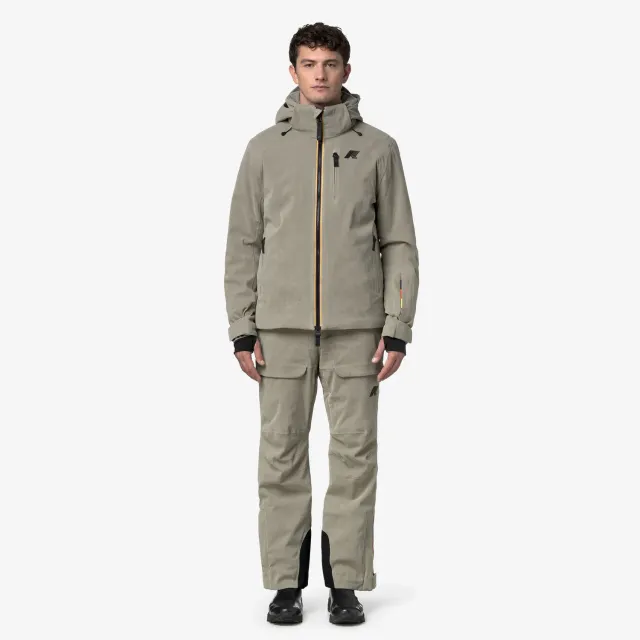 K-Way Mercantour Corduroy pantaloni verzi impermeabili
