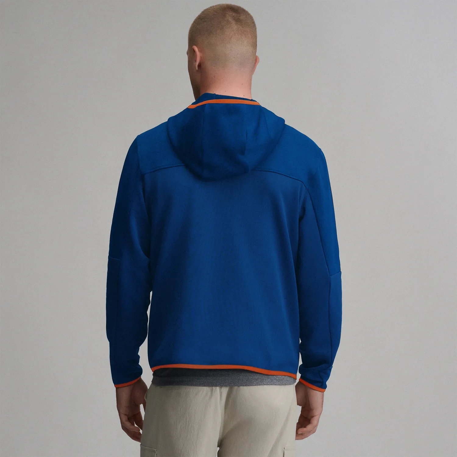 Eddie Bauer Tech Fleece hanorac bărbați albastru fermoar