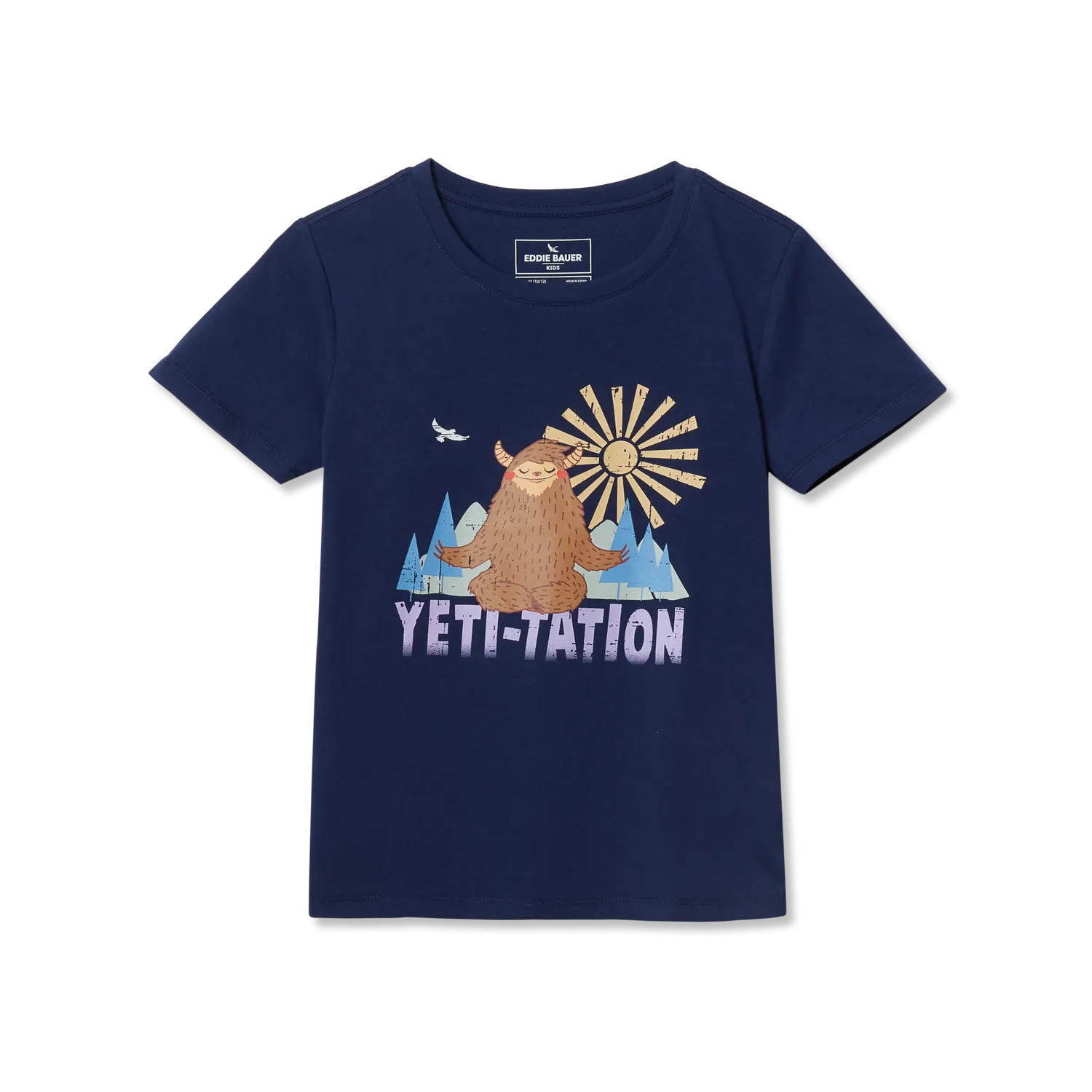 Eddie Bauer Graphic tricou fete bleumarin bumbac