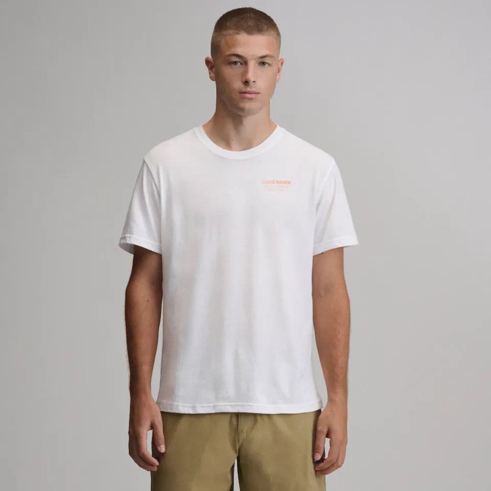 Eddie Bauer Goose Reissue tricou bărbați alb bumbac