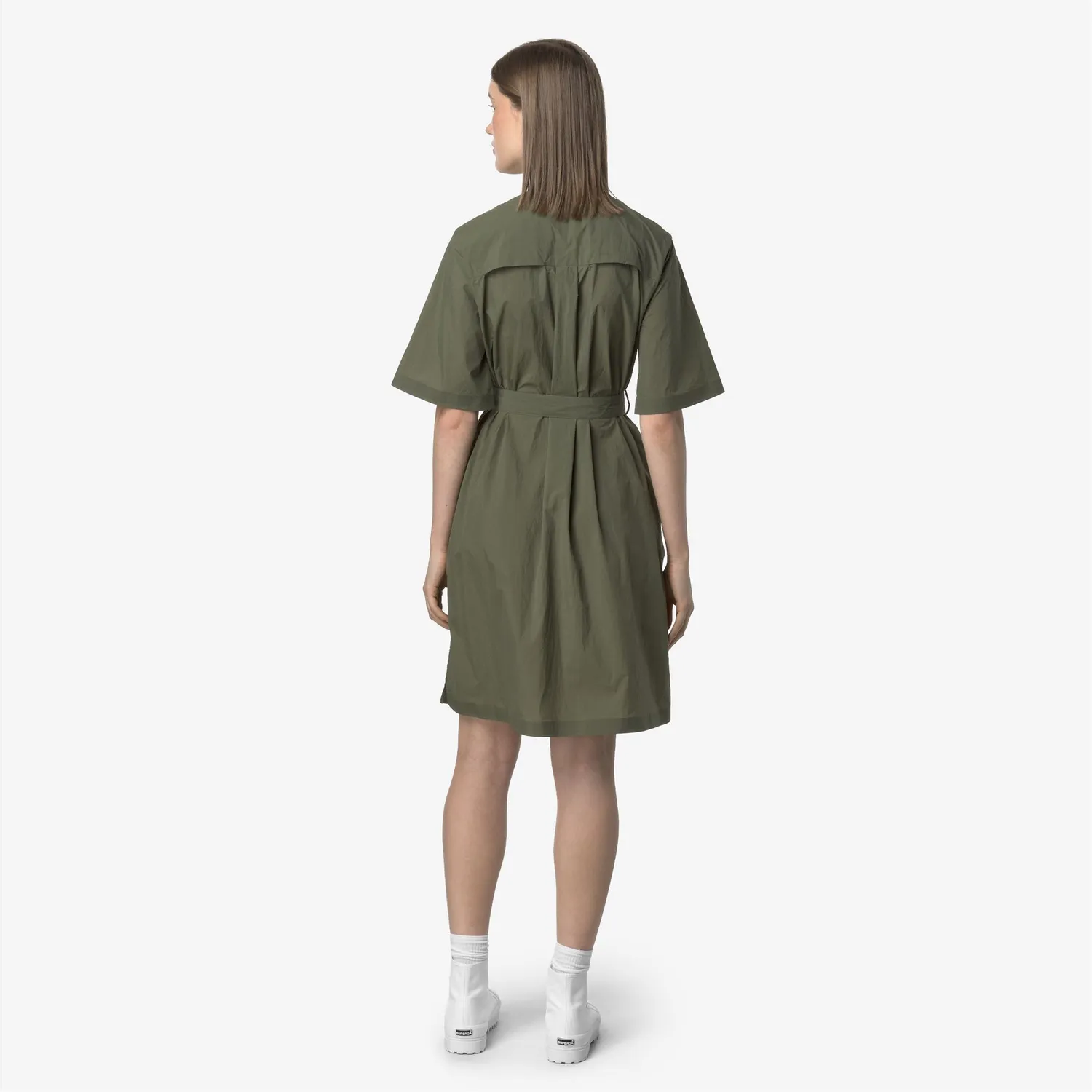 K-Way Lizy rochie dama verde impermeabila UV