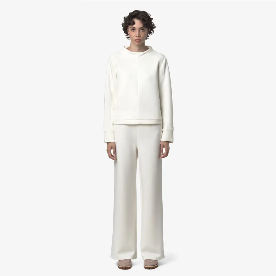 K-Way Loire Light Spacer pantaloni damă albi evazați